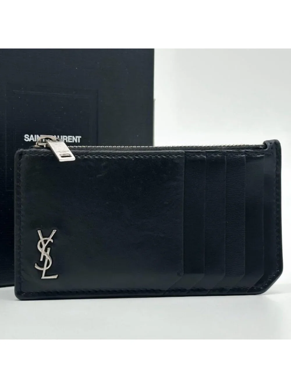 ★SOLD★ Saint Laurent Cassandra Fragment Case Coin Purse Card - Picture 2 of 10